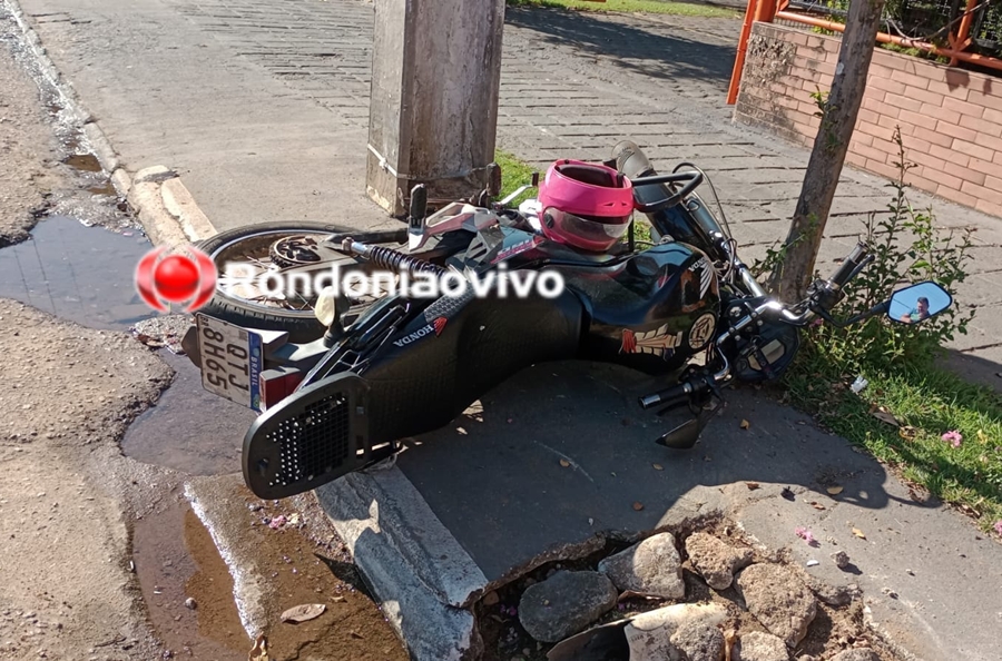 NA CALAMA: Homem e mulher sofrem ferimentos após colisão entre duas motos