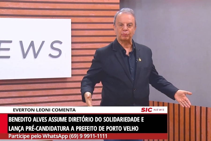 ELEIÇÕES 2024: Everton Leoni elogia trajetória de Benedito Alves ao vivo em seu programa