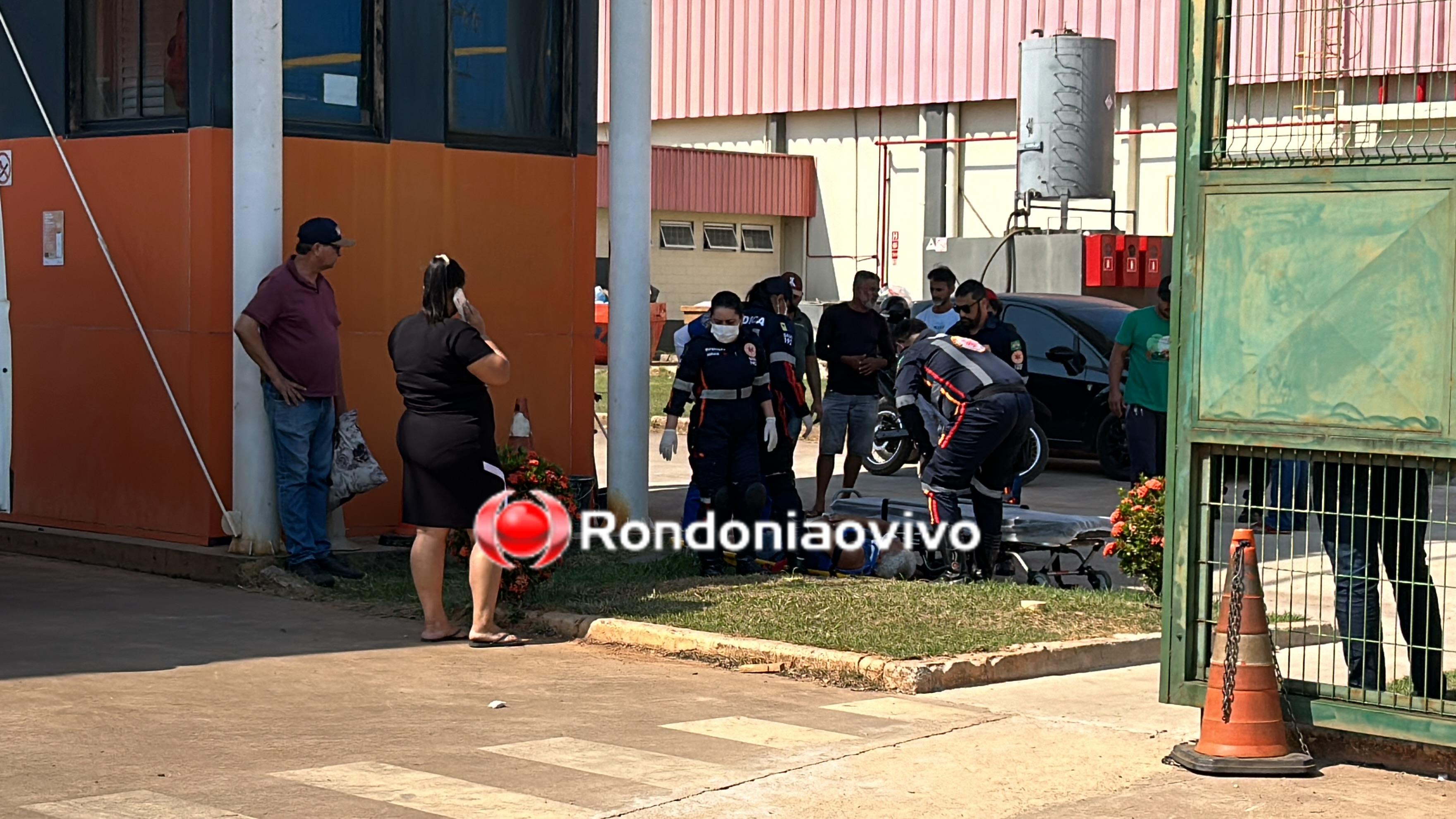 VÍDEO: Motorista é prensado por caminhão no Atacadão