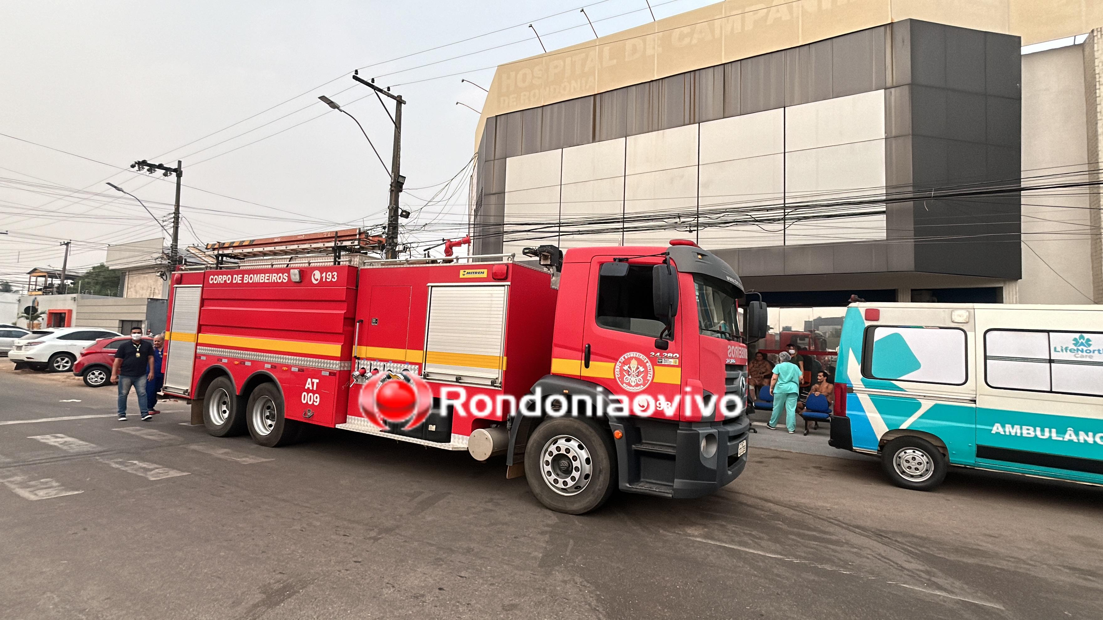 VÍDEO: Princípio de incêndio em hospital gera desespero e correria 