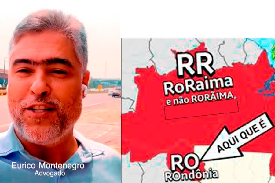 GAFE: Candidato a presidência da OAB troca Rondônia por Roraima e leva puxão de orelha