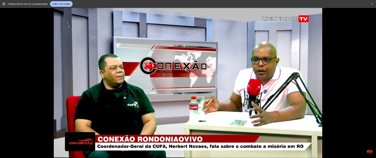 CONEXÃO RONDONIAOVIVO: Coord.da CUFA, Herbert Novaes, diz que capital tem mais de 60 favelas 