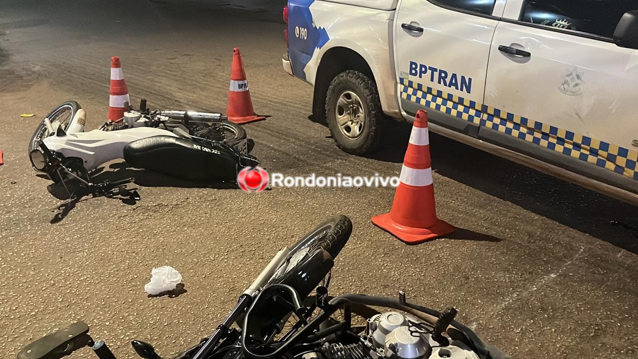 BATIDA NA SUL: Dois motociclistas ficam feridos após acidente na madrugada 