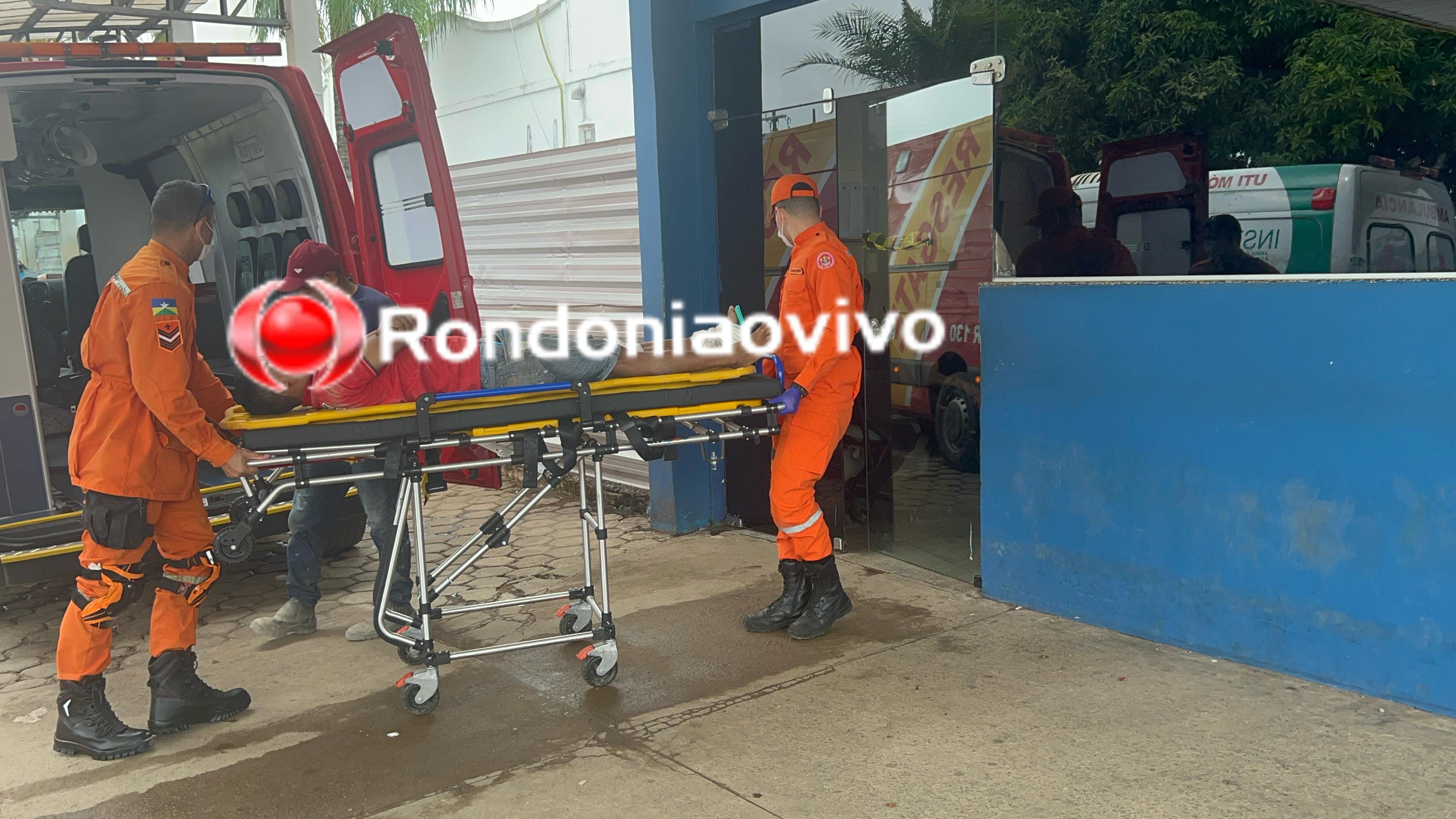 ACIDENTE: Trabalhador sofre grave fratura após cair de telhado em obra 