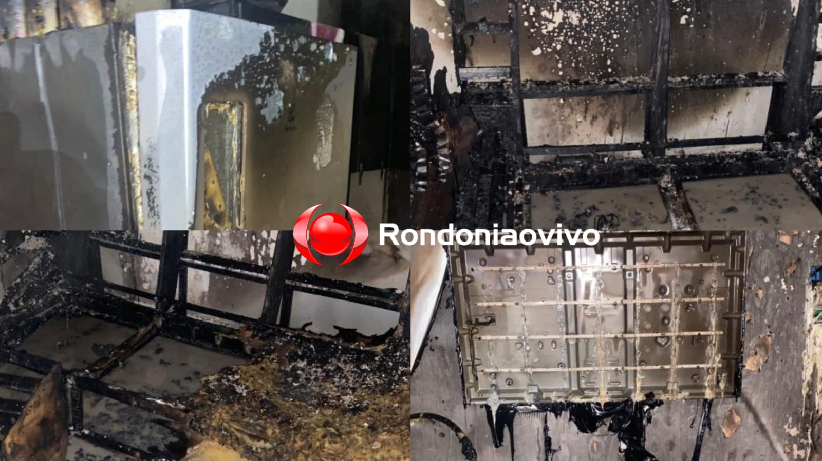 DESTRUIÇÃO: Apartamento em condomínio pega fogo enquanto mãe e filho dormiam