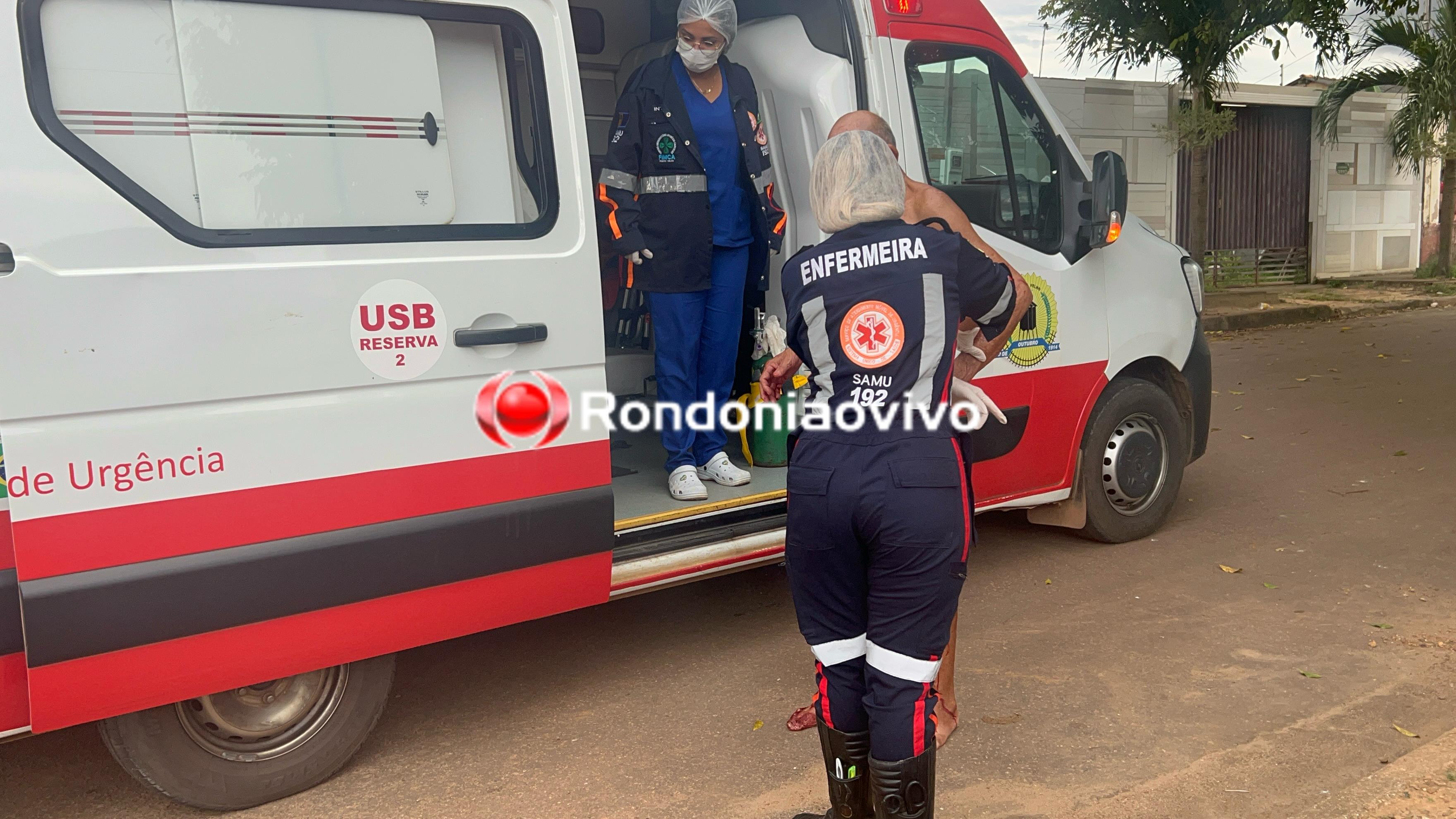 TENTATIVA DE HOMICÍDIO: Idoso é atacado gravemente por mulher em Porto Velho