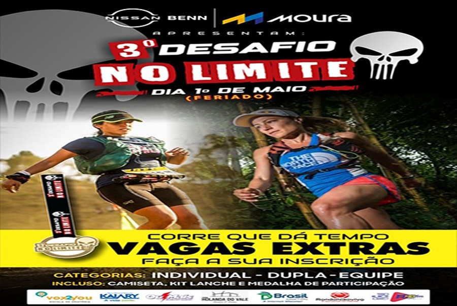 AVENTURA: 3º Desafio No Limite têm inscrições prorrogadas 