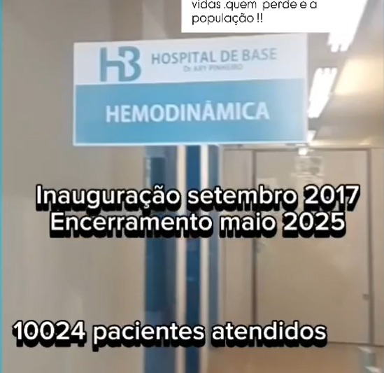 SEM ESPECIALISTA: Centro de Hemodinâmica do Hospital de Base é fechado em Porto Velho