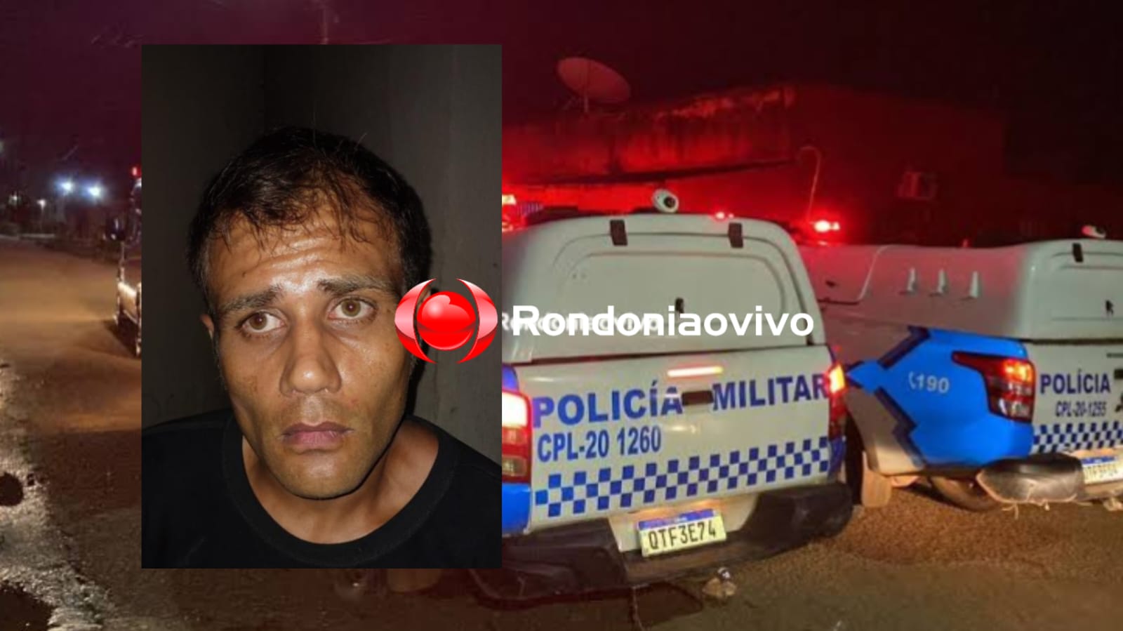 MADRUGADA: Foragido com mandado até o ano de 2035 é preso pela PM na região Central 