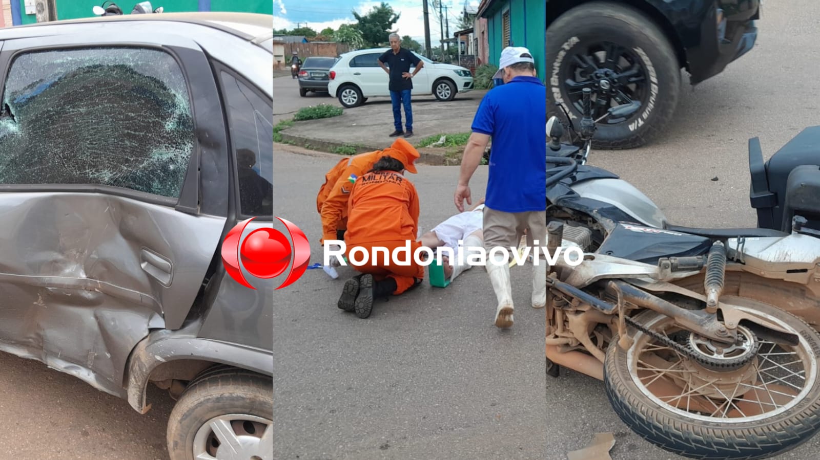 URGENTE: Açougueiro sofre gravíssimo acidente a caminho do trabalho 