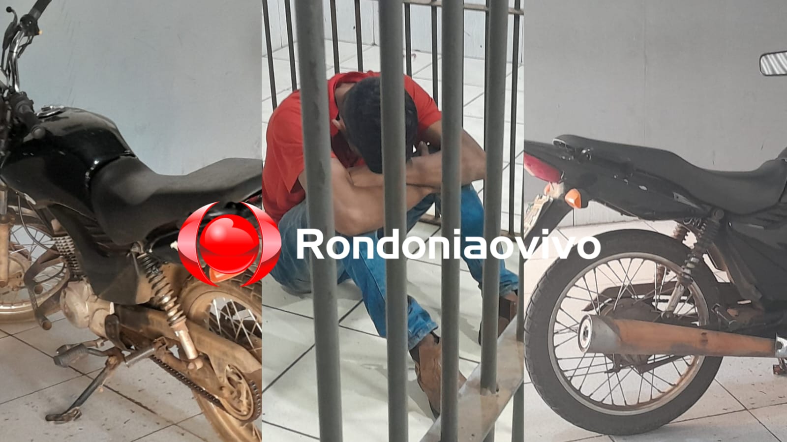 NA TRANQUILIDADE: Criminoso furta motocicleta na frente do CPA e acaba preso passeando com veículo 