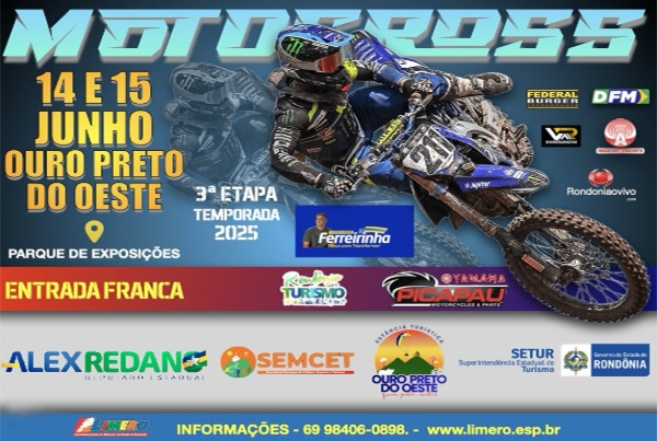 OURO PRETO: Campeonato Rondoniense de Motocross acontece nesse final de semana