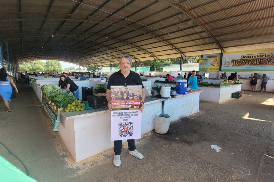 VILHENA: Paulo Mendes lidera mobilização contra auxílio-alimentação aprovado 