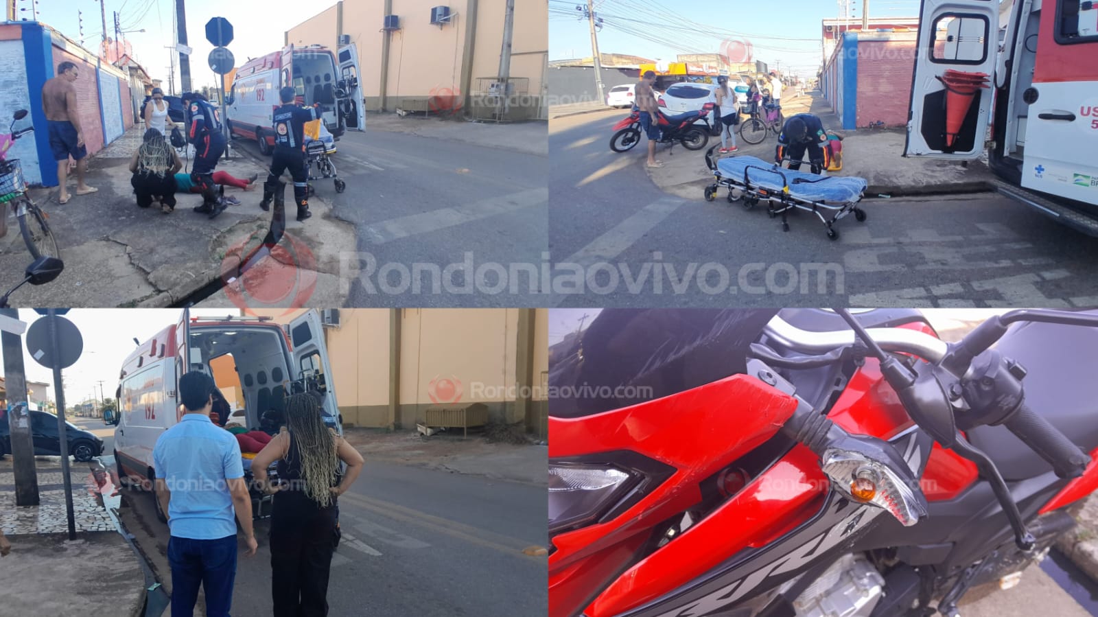 NA SUCUPIRA: Motociclista de 53 anos é atropelada por carro ao avançar cruzamento 