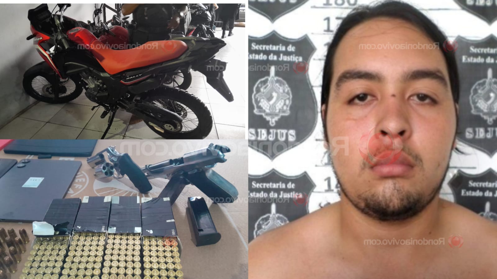 OPERAÇÃO DO AM: 'Bandido da Mercedes' estava com arma roubada de PM e moto furtada de mecânico