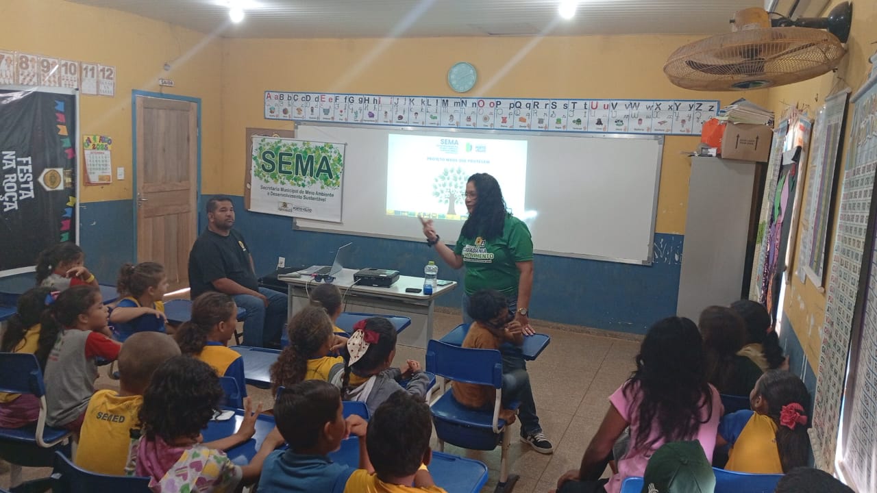 CONSCIENTIZAÇÃO: Educação ambiental que transforma, sema leva ações às escolas rurais de PVH