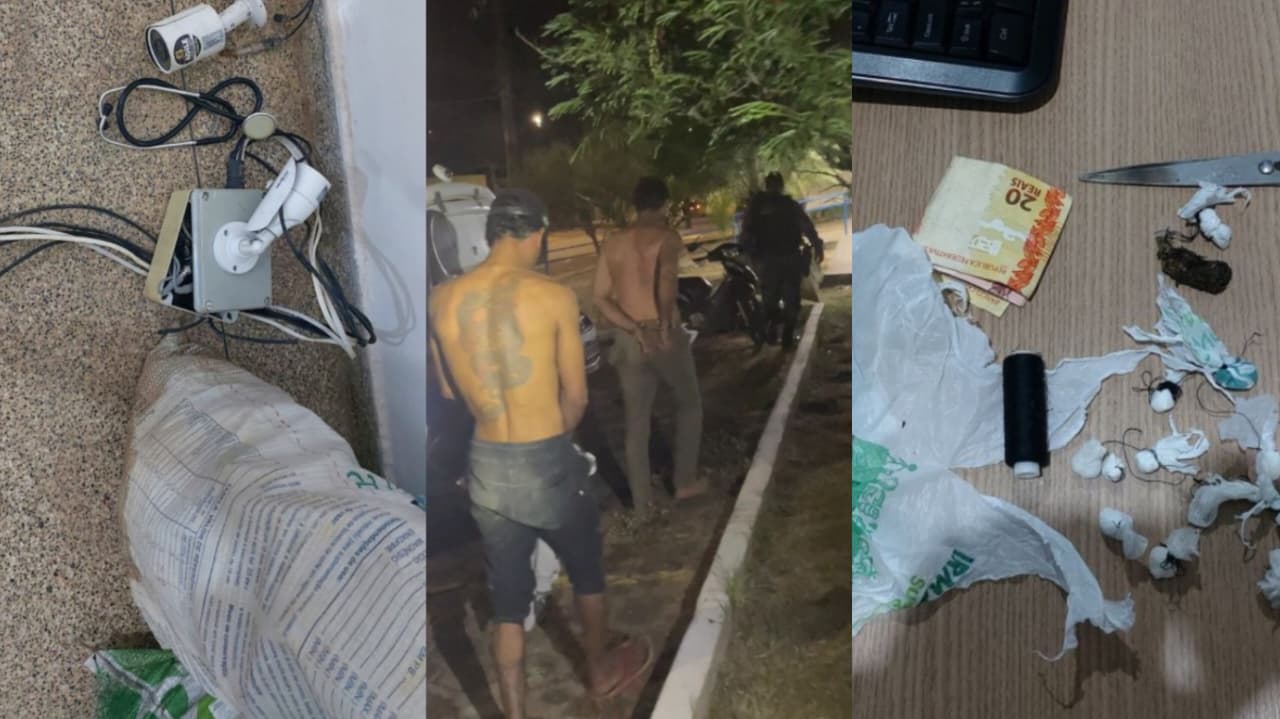 FLAGRANTE: PM prende suspeitos por tráfico de drogas e receptação e fecha boca de fumo