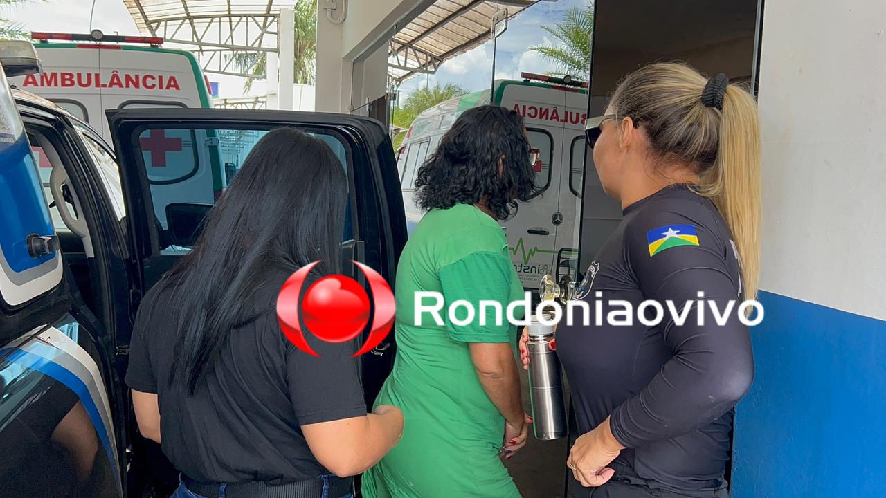 VÍDEO: Mãe presa levando drogas no estômago ao filho é socorrida ao JPII