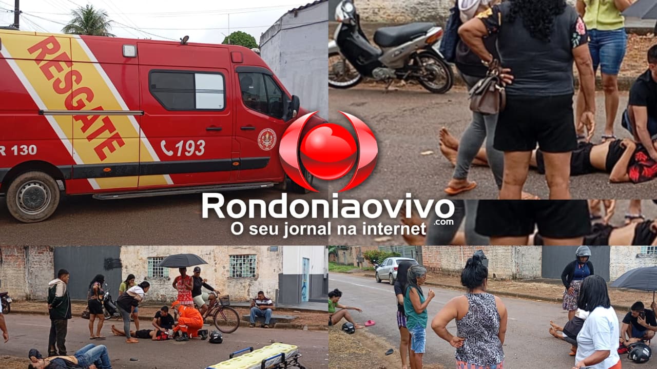 NO MARIANA: Forte colisão entre duas motocicletas deixa três feridos