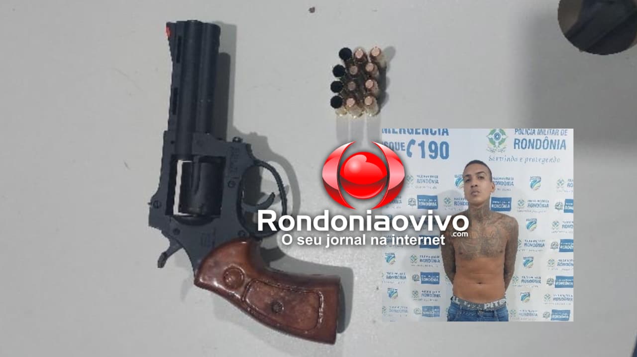 INTERCEPTADO: 'Pânico do PCC' é preso com revólver no bairro Teixeirão