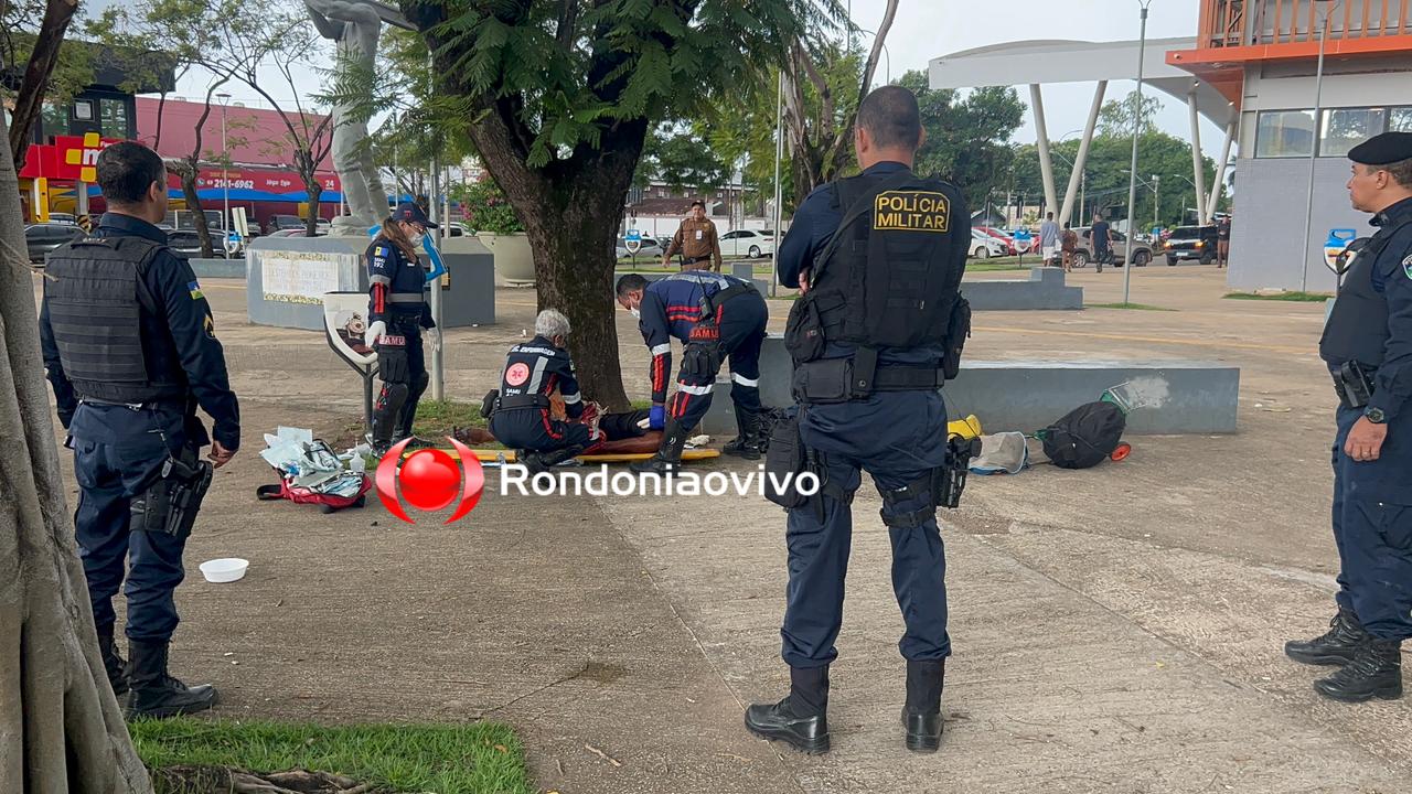 URGENTE: Homem é alvo de ataque na rodoviária de Porto Velho