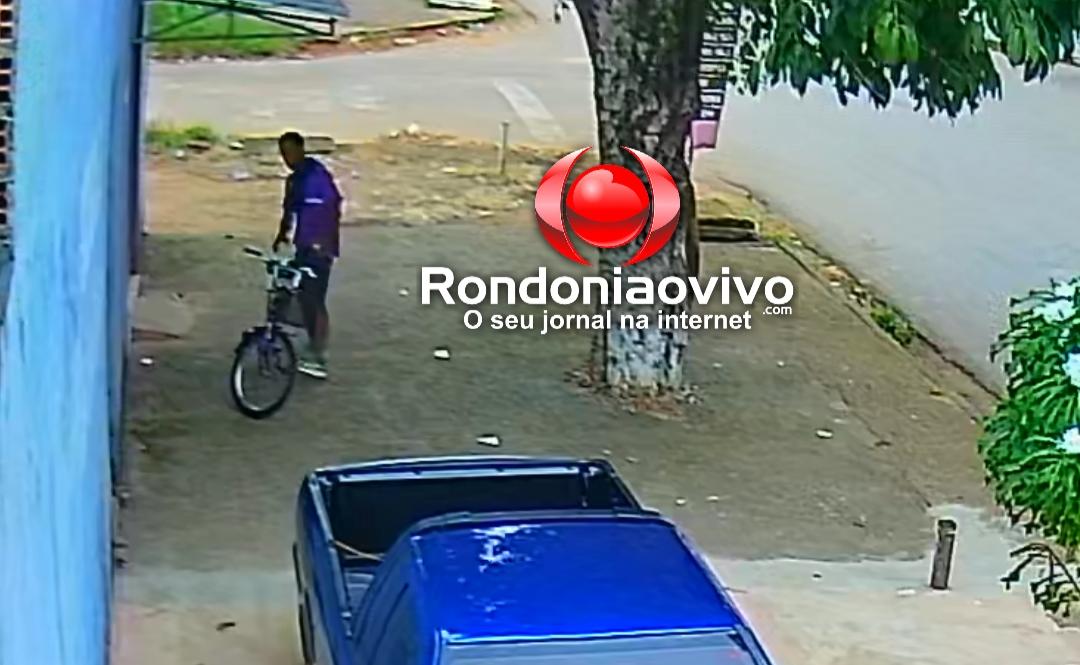 VÍDEO: Câmera registra criminoso furtando bicicleta na zona Leste