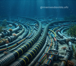 NUVEM NO OCEÂNO: Cabos submarinos sustentam quase toda a internet mundial 
