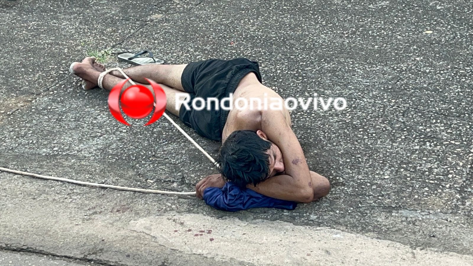 ASSISTA: Ex-funcionário é amarrado  por populares após cometer furto em lava jato 