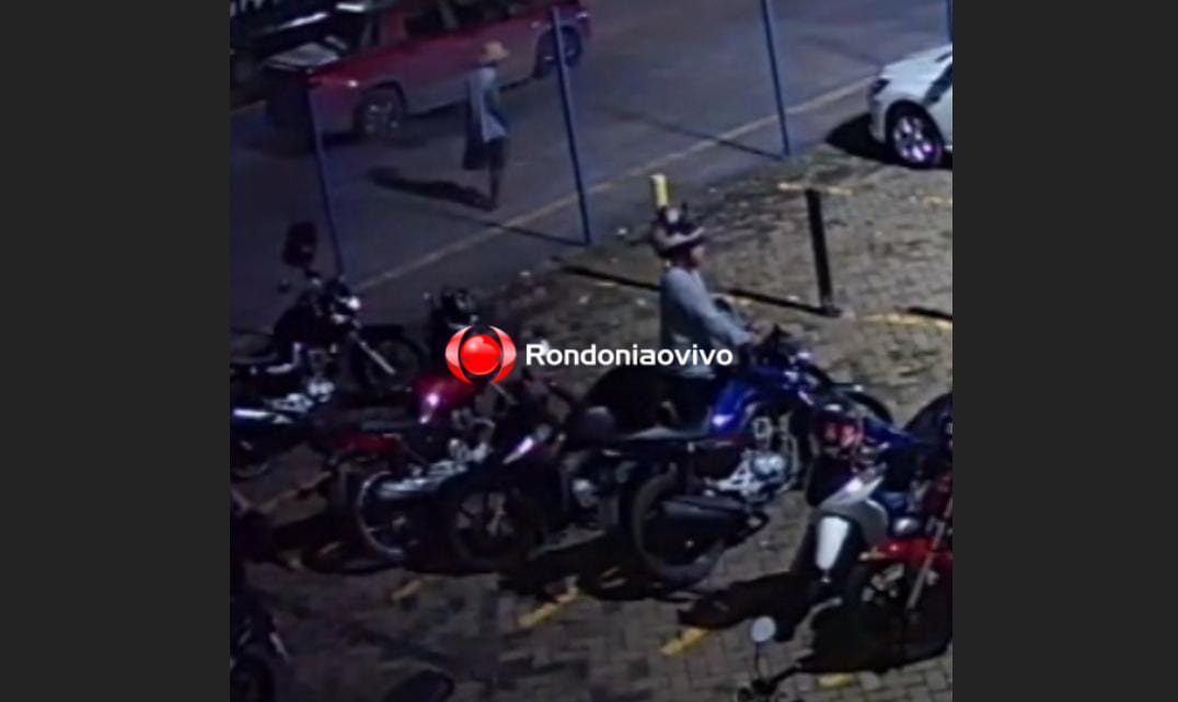 ZONA SUL: Vídeo mostra ladrões furtando moto no estacionamento de faculdade