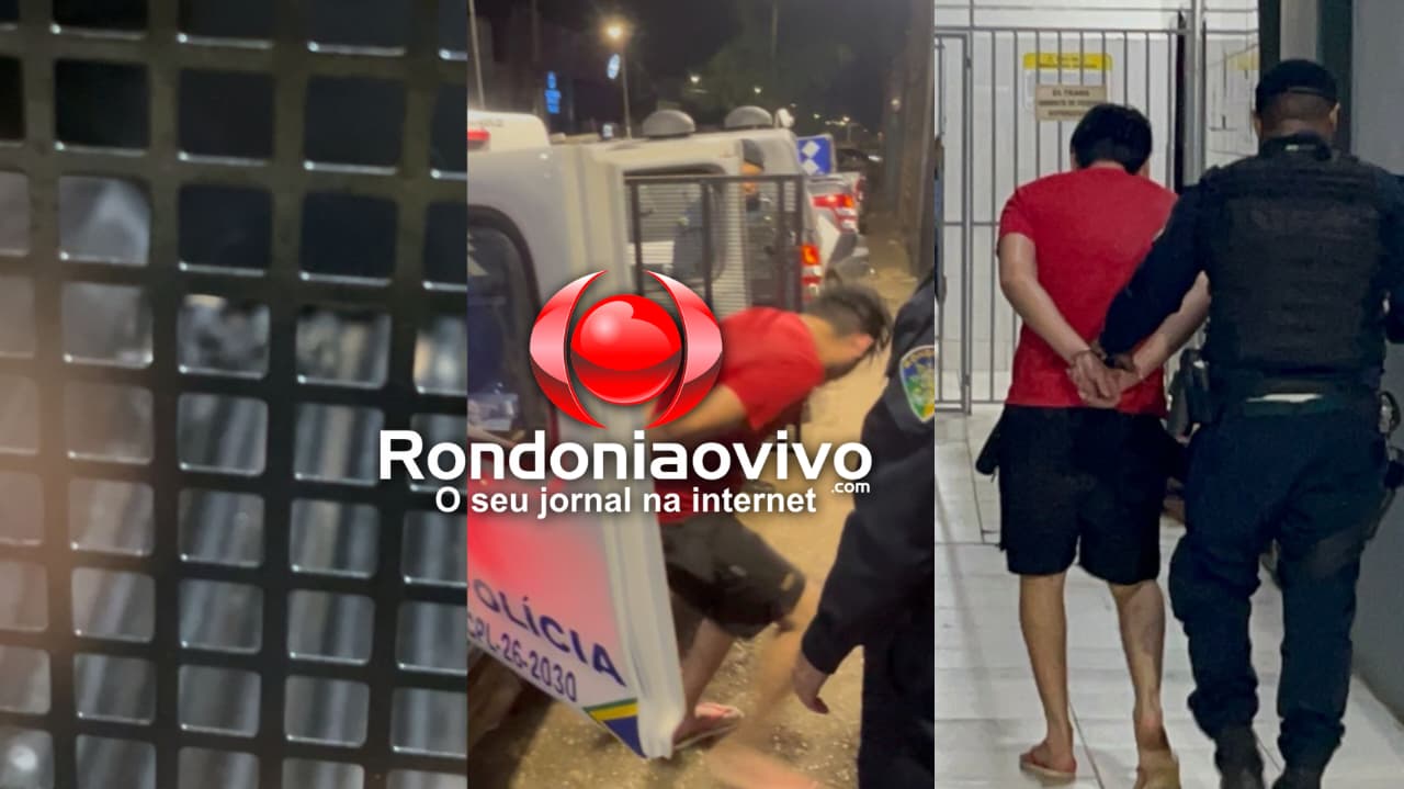 NA PRAÇA: Foragido do Amazonas quebra viatura da PM ao ser pego fumando droga