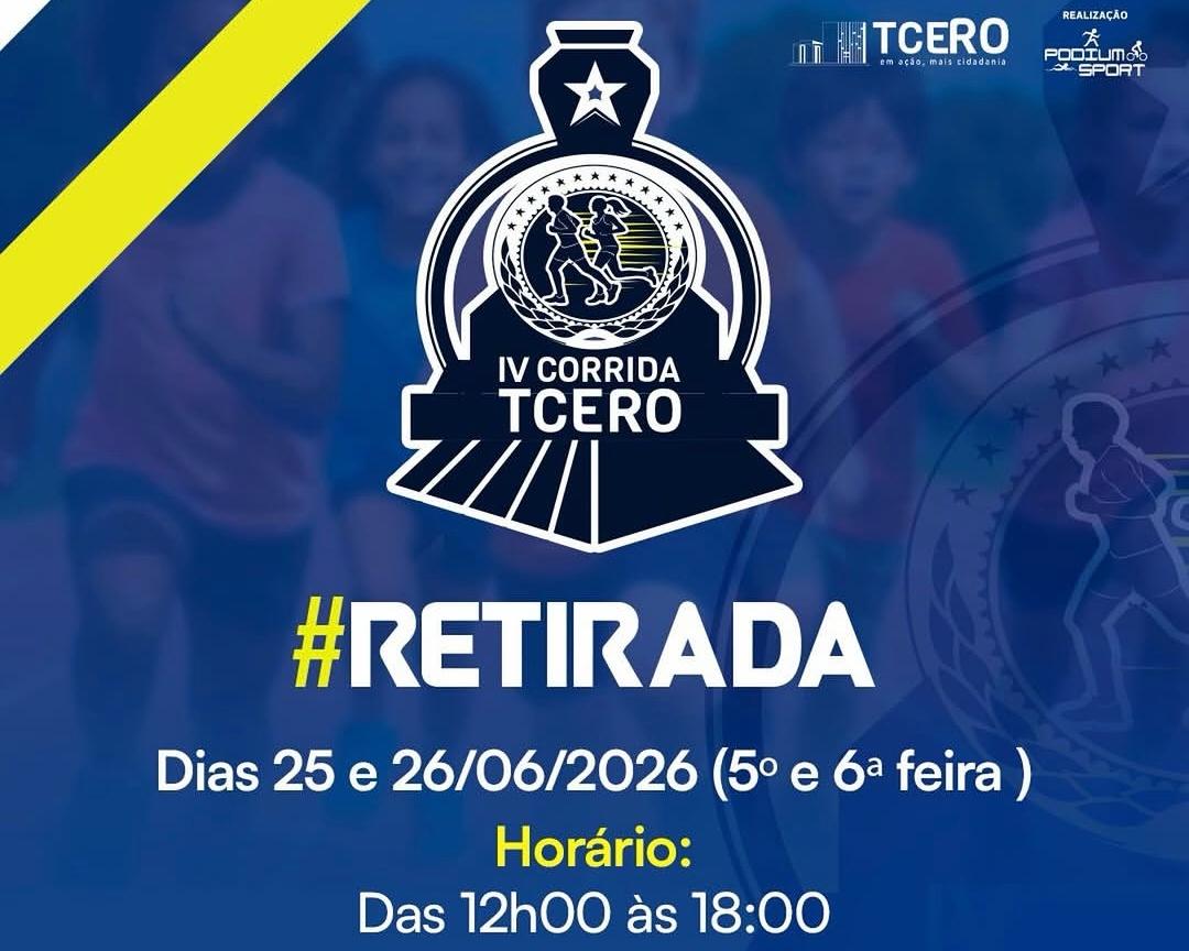 ESPORTE: Retirada de kits da IV Corrida TCERO acontece nos dias 25 e 26 de junho em PVH