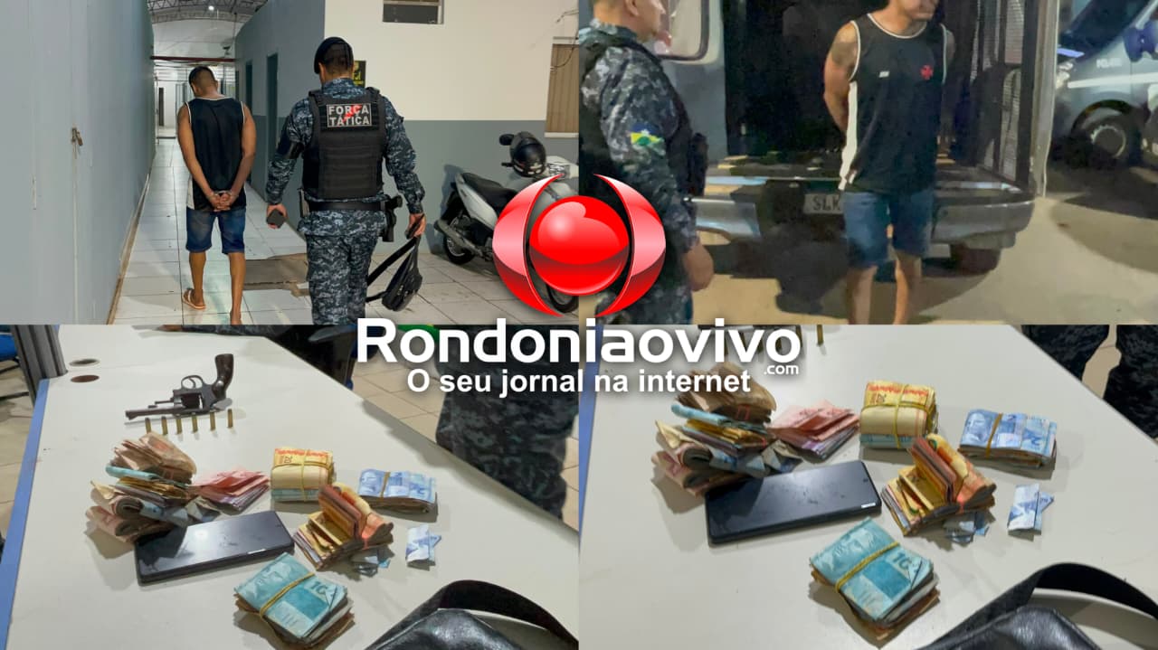 TERRA SANTA: Após denúncia de tiros, homem é preso com revólver e R$ 10 mil