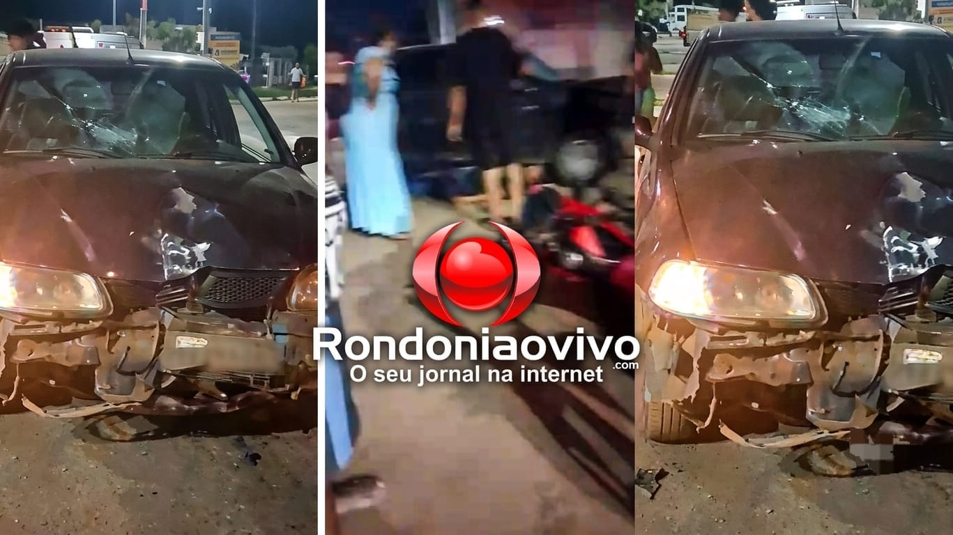 VÍDEO: Motociclista é atingido em cheio por carro na zona Leste