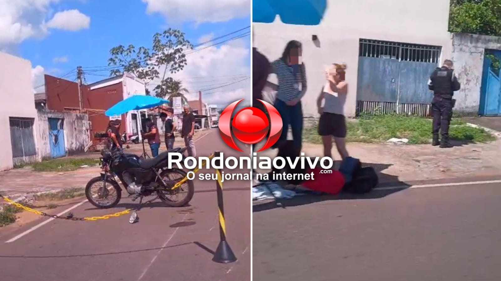 VÍDEO: Acidente entre motos deixa homem com fratura no braço