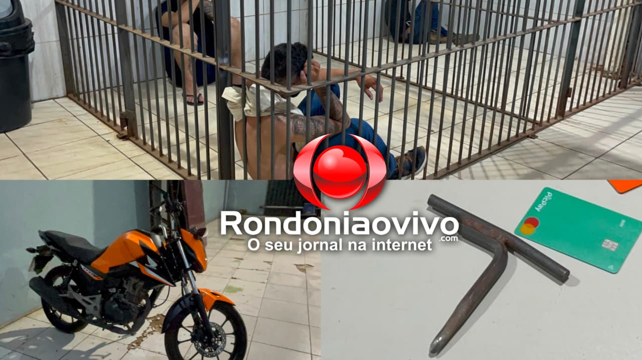 NO FLAGRA: 'Churrasco' e comparsas do CV são presos com moto furtada e adulterada