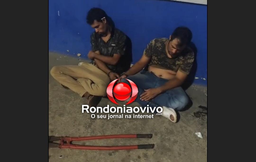 VÍDEO: Ladrões flagrados arrombando supermercado na região Central