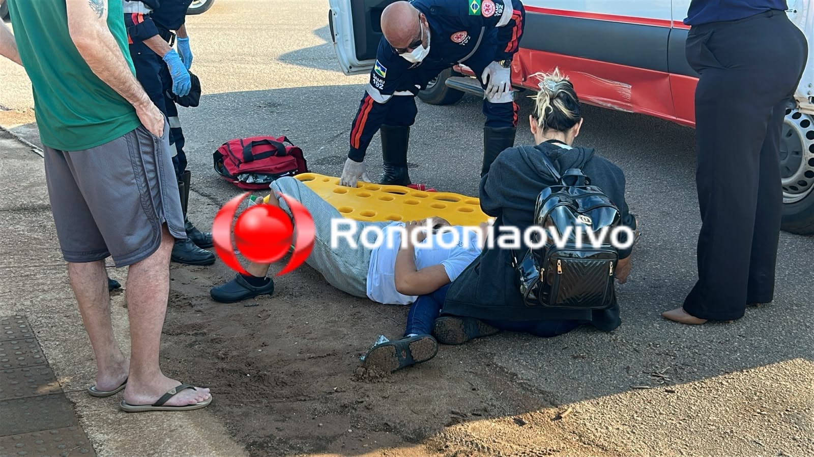URGENTE: Mulher sofre grave fratura exposta em acidente na Calama