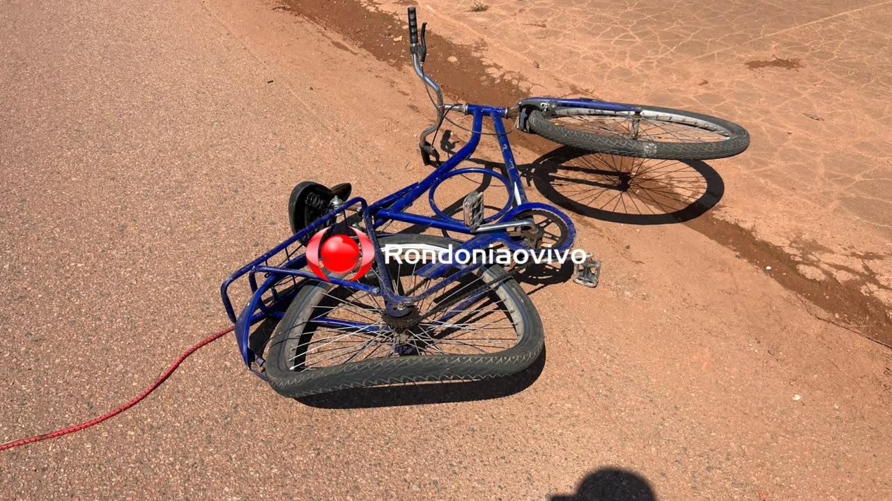 VÍDEO: Ciclista fica desacordado após ser atropelado por moto