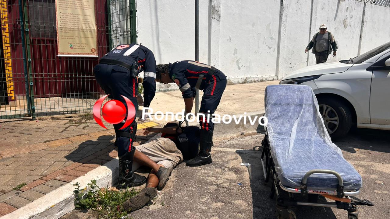 VÍDEO: Homem é encontrado ferido em frente Hospital da Guarnição