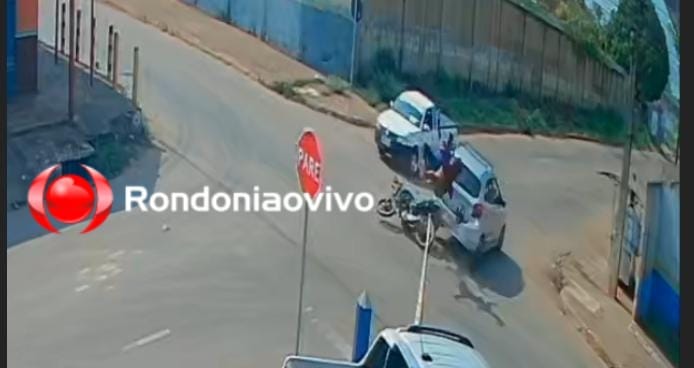 VÍDEO: Casal sofre ferimentos em grave acidente causado por condutor de carro