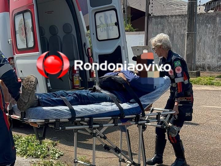 URGENTE: Trabalhador sofre queda durante manutenção em telhado de casa