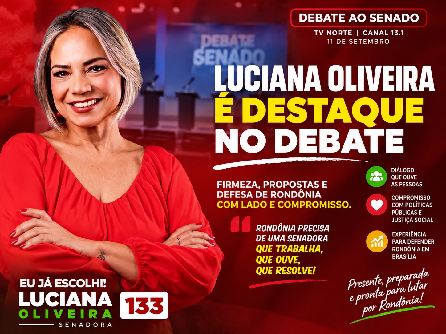 ELEIÇÕES: Mulheres assumem centro do debate na TV Norte na disputa pelo Senado