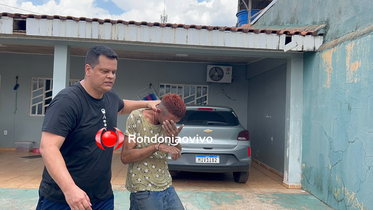 URGENTE: Ladrão acusado de onda de furtos em residências é preso em caixa d'água
