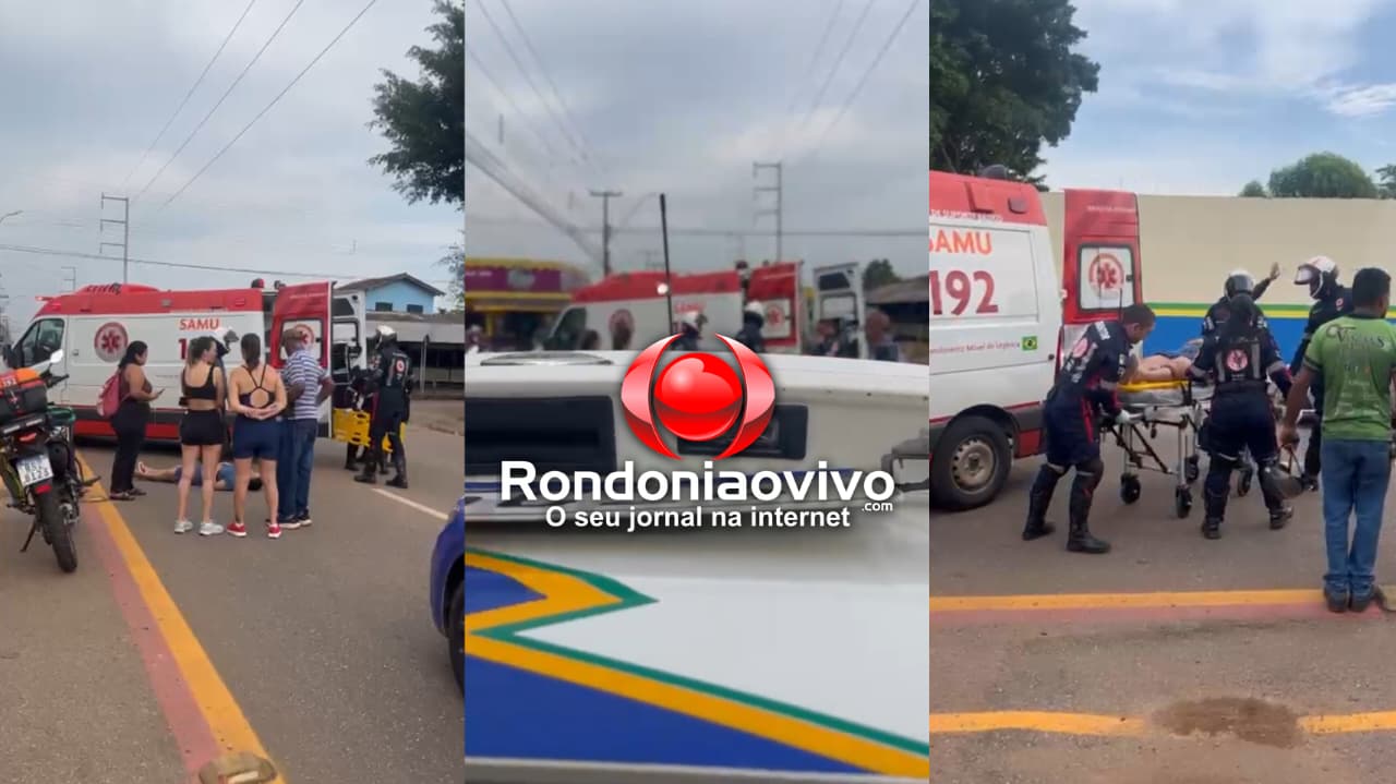 URGENTE: Mulher em bike elétrica fica gravemente ferida ao atropelar pedestre