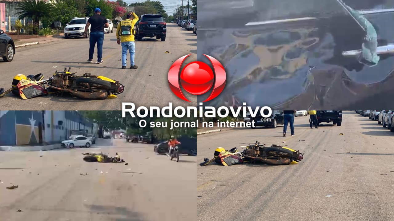 URGENTE: Mototaxista fica inconsciente após colidir com caminhonete SW4
