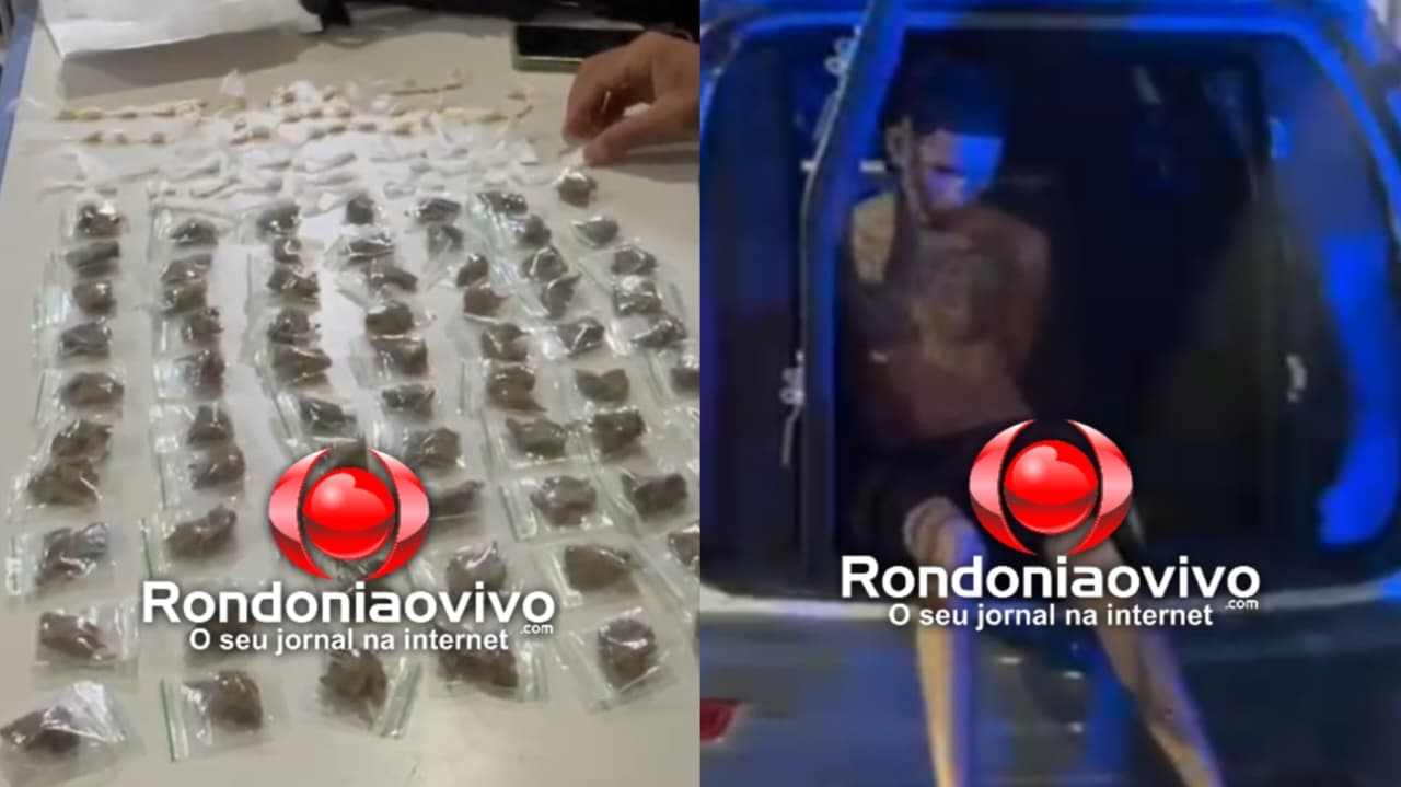 ASFIXIA: Operação prende criminoso com 133 porções de drogas