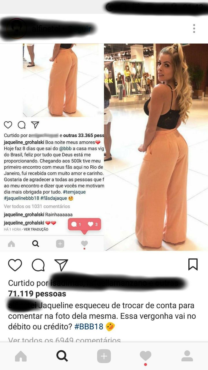 Ex-BBB Jaqueline sai do jogo mas continua sendo motivo piada nas redes sociais