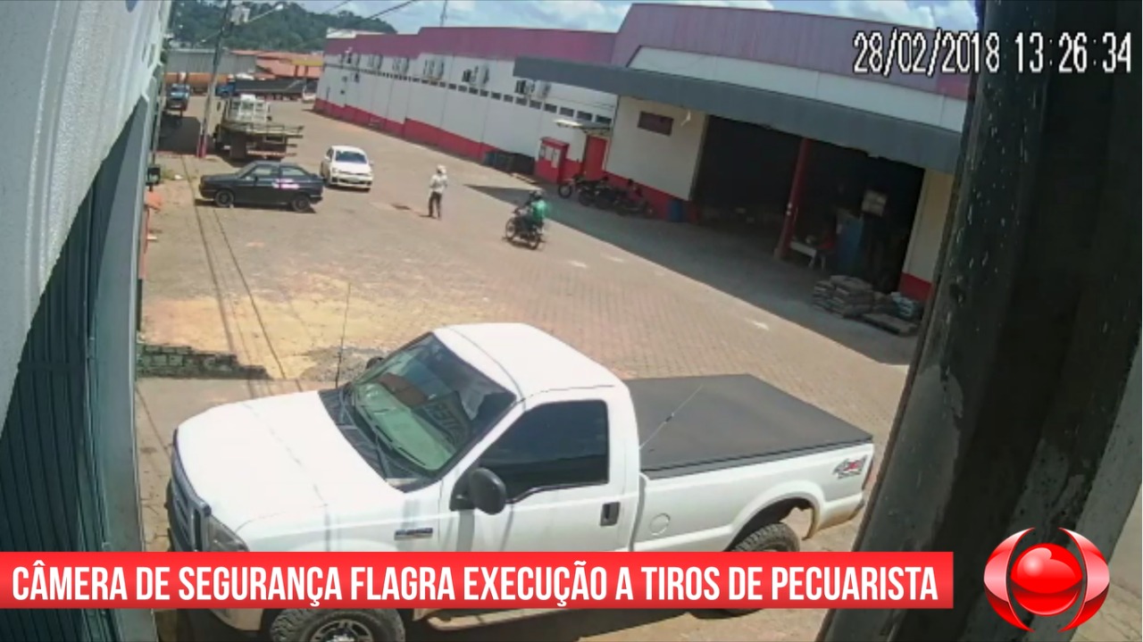 VÍDEO: Câmera de segurança flagra execução a tiros de pecuarista