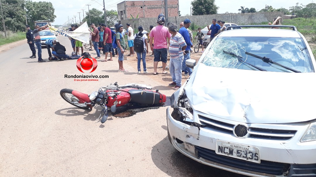 VÍDEO: Motociclista fica em estado grave após violento atropelamento