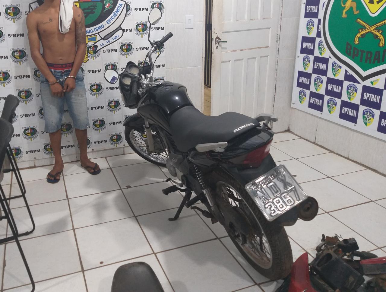 DESMANCHE: PM detém menor com motocicletas roubadas na zona Leste